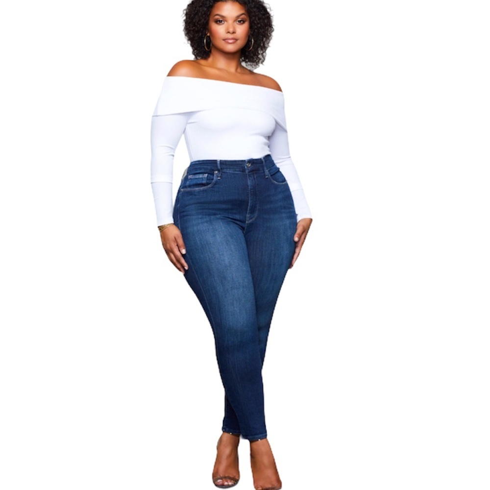 Good American Good Legs Crop Super Stretch Jeans